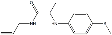 2-{[4-(methylsulfanyl)phenyl]amino}-N-(prop-2-en-1-yl)propanamide 구조식 이미지