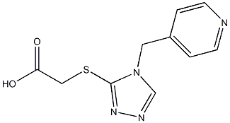 2-{[4-(pyridin-4-ylmethyl)-4H-1,2,4-triazol-3-yl]sulfanyl}acetic acid Structure