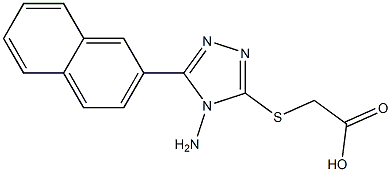 2-{[4-amino-5-(naphthalen-2-yl)-4H-1,2,4-triazol-3-yl]sulfanyl}acetic acid Structure