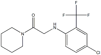 2-{[4-chloro-2-(trifluoromethyl)phenyl]amino}-1-(piperidin-1-yl)ethan-1-one 구조식 이미지