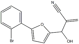 2-{[5-(2-bromophenyl)furan-2-yl](hydroxy)methyl}prop-2-enenitrile 구조식 이미지