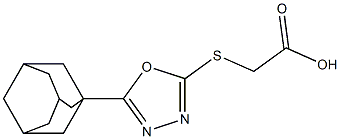 2-{[5-(adamantan-1-yl)-1,3,4-oxadiazol-2-yl]sulfanyl}acetic acid Structure