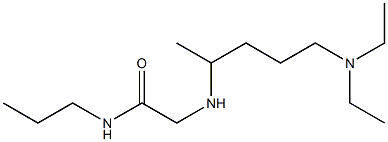 2-{[5-(diethylamino)pentan-2-yl]amino}-N-propylacetamide Structure