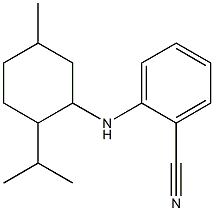 2-{[5-methyl-2-(propan-2-yl)cyclohexyl]amino}benzonitrile 구조식 이미지