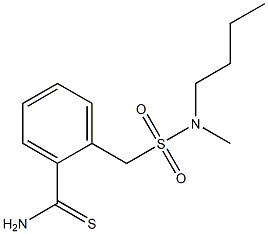 2-{[butyl(methyl)sulfamoyl]methyl}benzene-1-carbothioamide 구조식 이미지