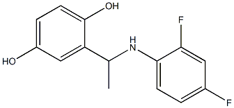 2-{1-[(2,4-difluorophenyl)amino]ethyl}benzene-1,4-diol 구조식 이미지