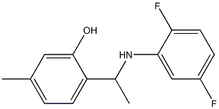 2-{1-[(2,5-difluorophenyl)amino]ethyl}-5-methylphenol Structure