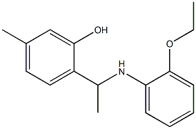 2-{1-[(2-ethoxyphenyl)amino]ethyl}-5-methylphenol 구조식 이미지