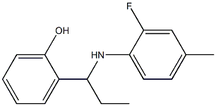 2-{1-[(2-fluoro-4-methylphenyl)amino]propyl}phenol 구조식 이미지