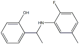 2-{1-[(2-fluoro-5-methylphenyl)amino]ethyl}phenol Structure