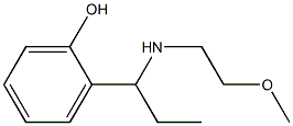 2-{1-[(2-methoxyethyl)amino]propyl}phenol Structure