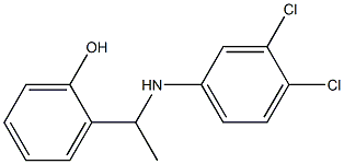 2-{1-[(3,4-dichlorophenyl)amino]ethyl}phenol 구조식 이미지