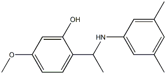 2-{1-[(3,5-dimethylphenyl)amino]ethyl}-5-methoxyphenol 구조식 이미지