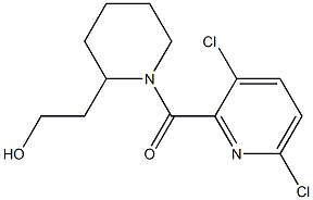 2-{1-[(3,6-dichloropyridin-2-yl)carbonyl]piperidin-2-yl}ethan-1-ol Structure