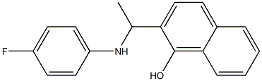 2-{1-[(4-fluorophenyl)amino]ethyl}naphthalen-1-ol Structure