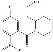 2-{1-[(5-chloro-2-nitrophenyl)carbonyl]piperidin-2-yl}ethan-1-ol 구조식 이미지