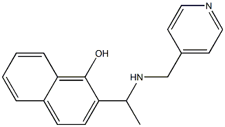 2-{1-[(pyridin-4-ylmethyl)amino]ethyl}naphthalen-1-ol Structure