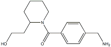 2-{1-[4-(aminomethyl)benzoyl]piperidin-2-yl}ethanol 구조식 이미지