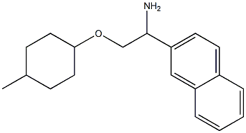 2-{1-amino-2-[(4-methylcyclohexyl)oxy]ethyl}naphthalene 구조식 이미지