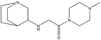 2-{1-azabicyclo[2.2.2]octan-3-ylamino}-1-(4-methylpiperazin-1-yl)ethan-1-one 구조식 이미지