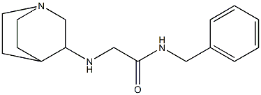 2-{1-azabicyclo[2.2.2]octan-3-ylamino}-N-benzylacetamide 구조식 이미지