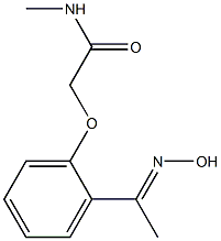 2-{2-[(1E)-N-hydroxyethanimidoyl]phenoxy}-N-methylacetamide Structure