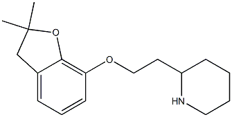 2-{2-[(2,2-dimethyl-2,3-dihydro-1-benzofuran-7-yl)oxy]ethyl}piperidine Structure