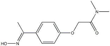 2-{4-[(1E)-N-hydroxyethanimidoyl]phenoxy}-N,N-dimethylacetamide Structure