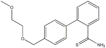 2-{4-[(2-methoxyethoxy)methyl]phenyl}benzene-1-carbothioamide 구조식 이미지
