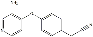 2-{4-[(3-aminopyridin-4-yl)oxy]phenyl}acetonitrile 구조식 이미지