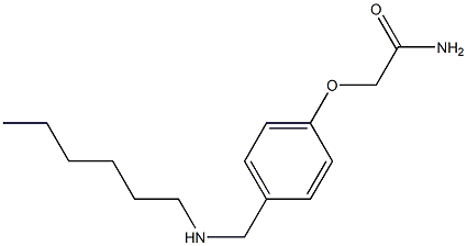 2-{4-[(hexylamino)methyl]phenoxy}acetamide 구조식 이미지