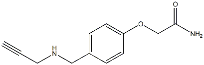 2-{4-[(prop-2-yn-1-ylamino)methyl]phenoxy}acetamide Structure