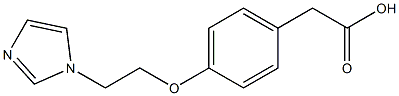 2-{4-[2-(1H-imidazol-1-yl)ethoxy]phenyl}acetic acid 구조식 이미지