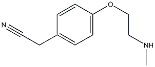 2-{4-[2-(methylamino)ethoxy]phenyl}acetonitrile Structure