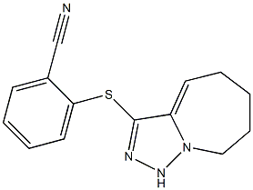 2-{5H,6H,7H,8H,9H-[1,2,4]triazolo[3,4-a]azepin-3-ylsulfanyl}benzonitrile 구조식 이미지