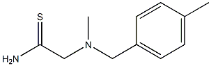 2-{methyl[(4-methylphenyl)methyl]amino}ethanethioamide 구조식 이미지