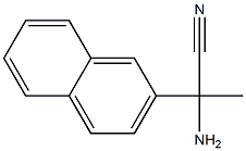 2-amino-2-(2-naphthyl)propanenitrile Structure