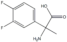 2-amino-2-(3,4-difluorophenyl)propanoic acid 구조식 이미지