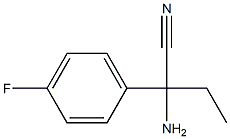 2-amino-2-(4-fluorophenyl)butanenitrile 구조식 이미지