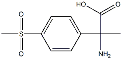 2-amino-2-[4-(methylsulfonyl)phenyl]propanoic acid Structure