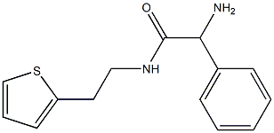 2-amino-2-phenyl-N-(2-thien-2-ylethyl)acetamide Structure