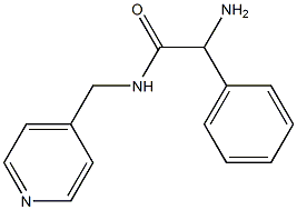 2-amino-2-phenyl-N-(pyridin-4-ylmethyl)acetamide 구조식 이미지