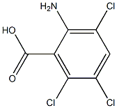 2-amino-3,5,6-trichlorobenzoic acid Structure