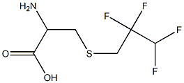 2-amino-3-[(2,2,3,3-tetrafluoropropyl)sulfanyl]propanoic acid 구조식 이미지