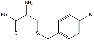 2-amino-3-[(4-bromobenzyl)thio]propanoic acid 구조식 이미지
