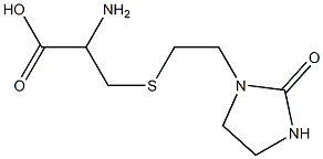 2-amino-3-{[2-(2-oxoimidazolidin-1-yl)ethyl]sulfanyl}propanoic acid Structure