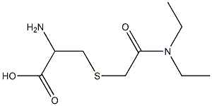 2-amino-3-{[2-(diethylamino)-2-oxoethyl]thio}propanoic acid 구조식 이미지