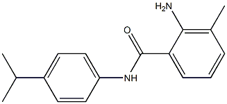 2-amino-3-methyl-N-[4-(propan-2-yl)phenyl]benzamide 구조식 이미지