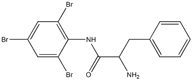 2-amino-3-phenyl-N-(2,4,6-tribromophenyl)propanamide Structure