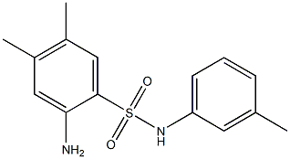 2-amino-4,5-dimethyl-N-(3-methylphenyl)benzene-1-sulfonamide Structure